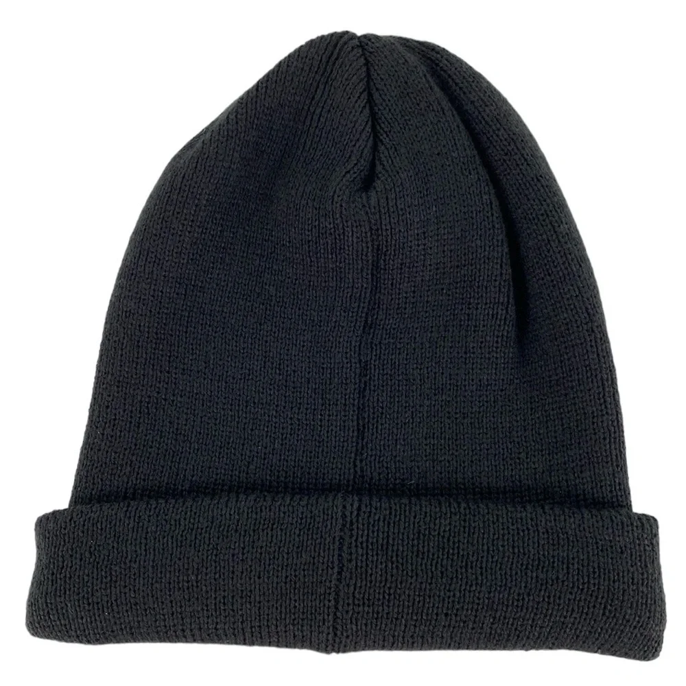 Adidas Originals Trefoil Black Womens Fit Knit Beanie - Picture 3 of 11